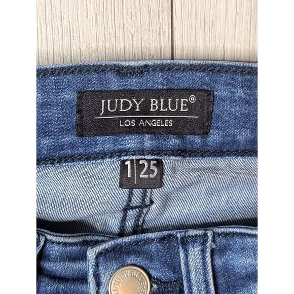 Judy Blue Jeans Women’s Size 1/25 Skinny Fit Raw Hem Distressed - Picture 5 of 13
